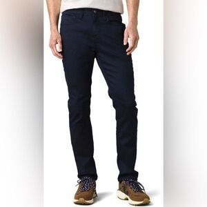 PrAna Men’s Bridget Straight Leg Fit Slim Jean 30x36 Indie Blue NWT